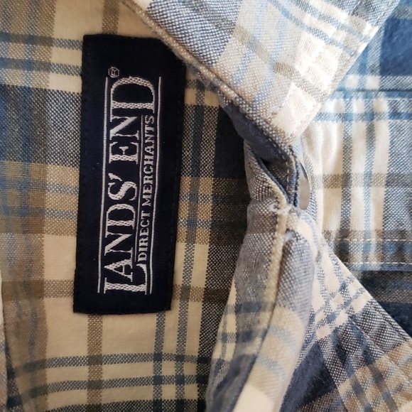 NWOT Lands' End Cotton Shirt - Picture 3 of 7